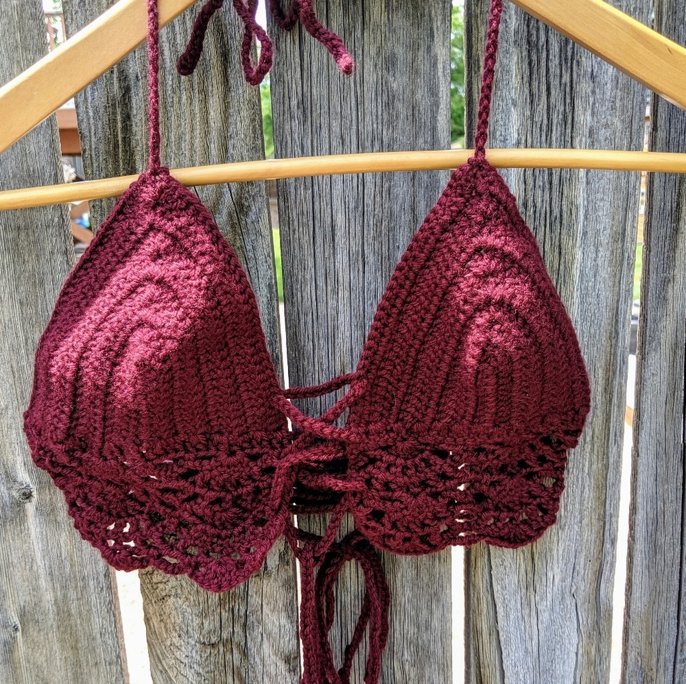 Handmade Crochet Crop Bralette